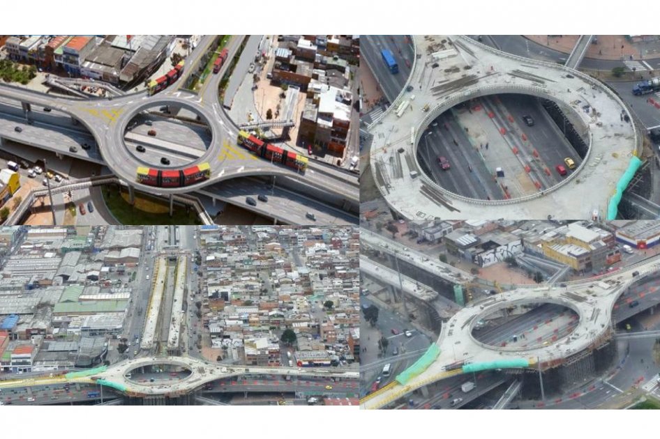 Glorieta que conectará tres troncales de Bogotá será entregada este mes