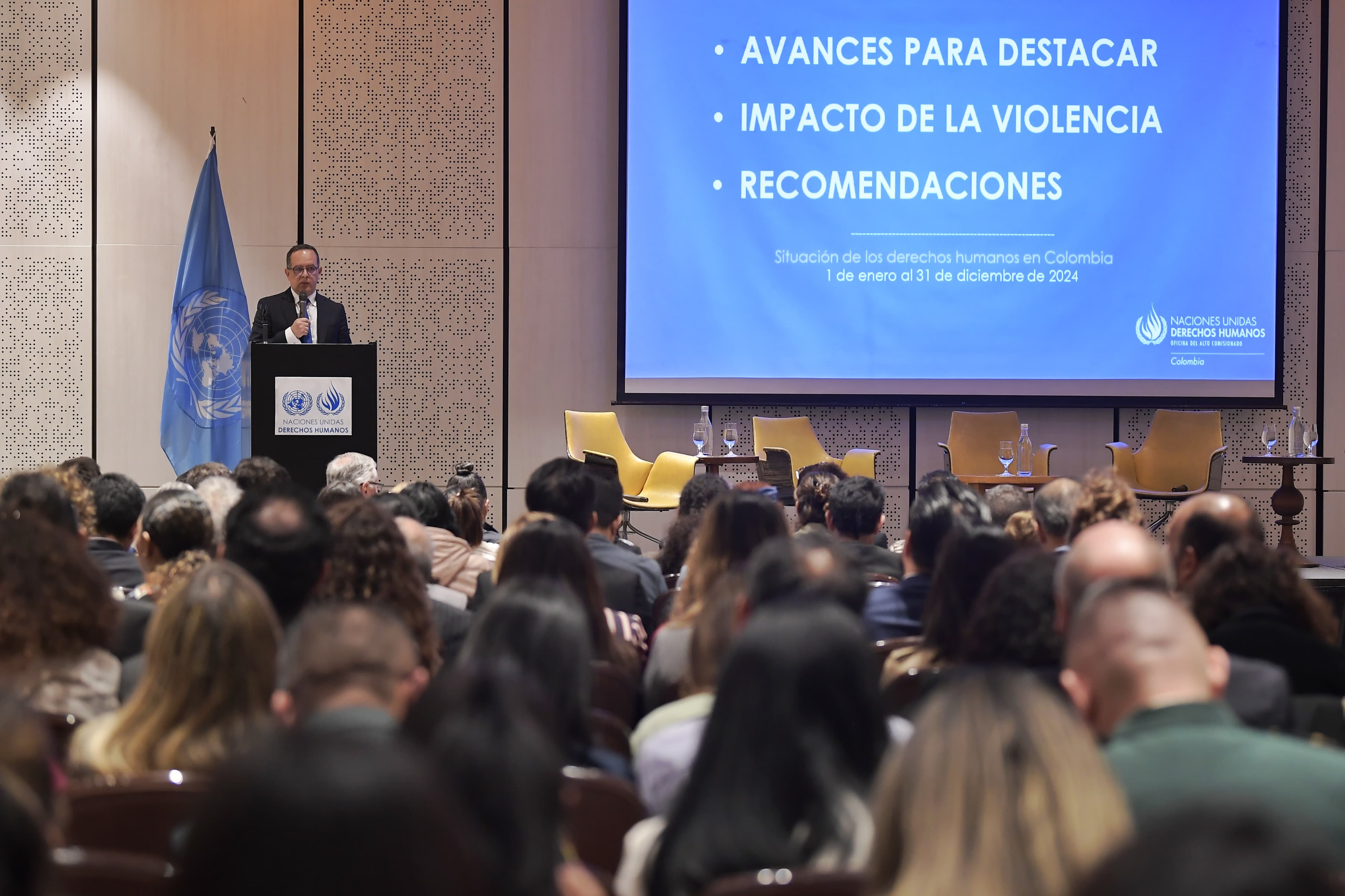 Juan Carlos Monge, representante encargado de la oficina en Colombia de ONU Derechos Humanos.