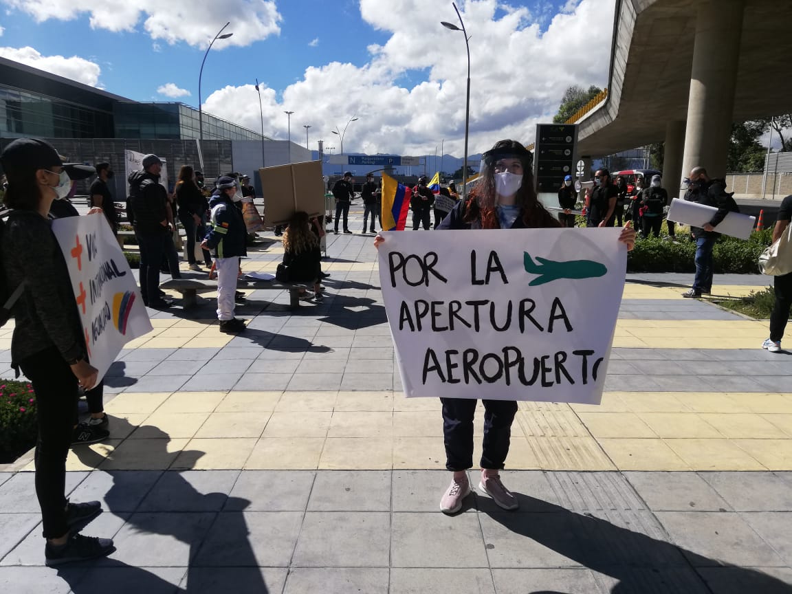 Esta mañana en el Aeropuerto El Dorado
