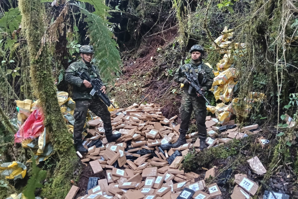 Ejército encontró en Nariño uno de los mayores laboratorios de cocaína en el país