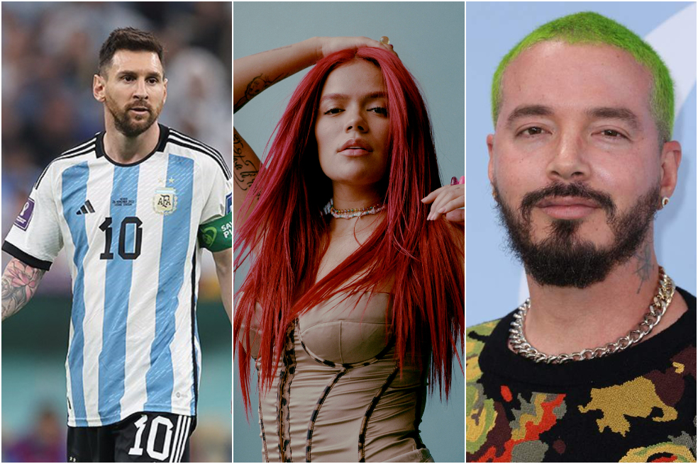 Karol G y J Balvin, entre los artistas más escuchados de Messi, según su playlist