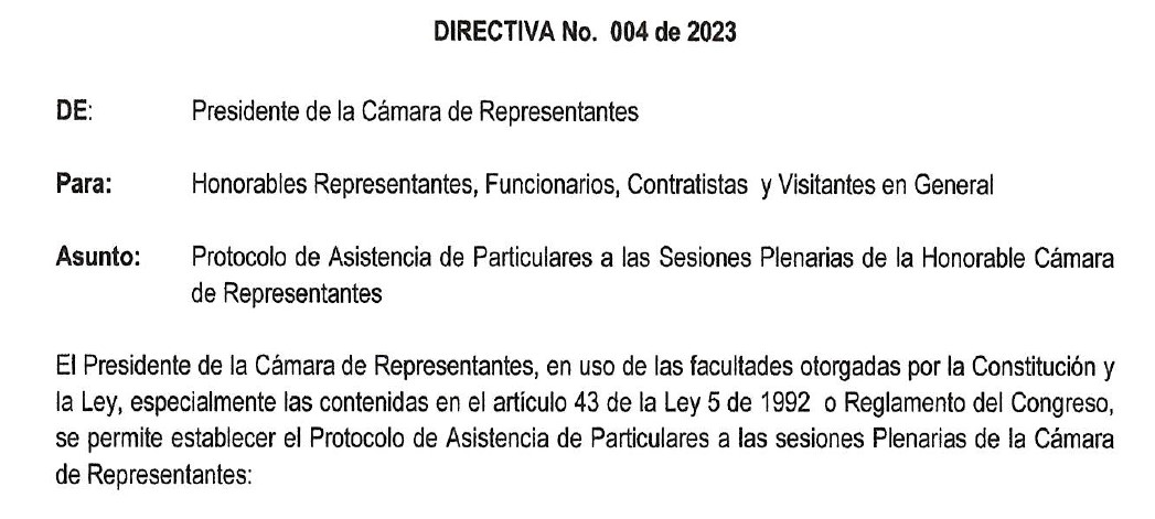 Protocolo de ingreso de particulares