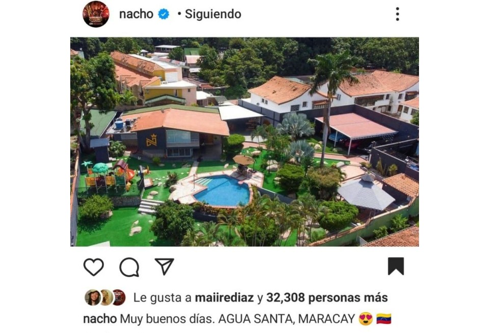 La vida del artista de Chino y Nacho y actual entrenador de La Voz Senior, ha estado entre Colombia, Estados Unidos y Venezuela, su país natal, donde tiene toda una mansión. Conócela aquí.