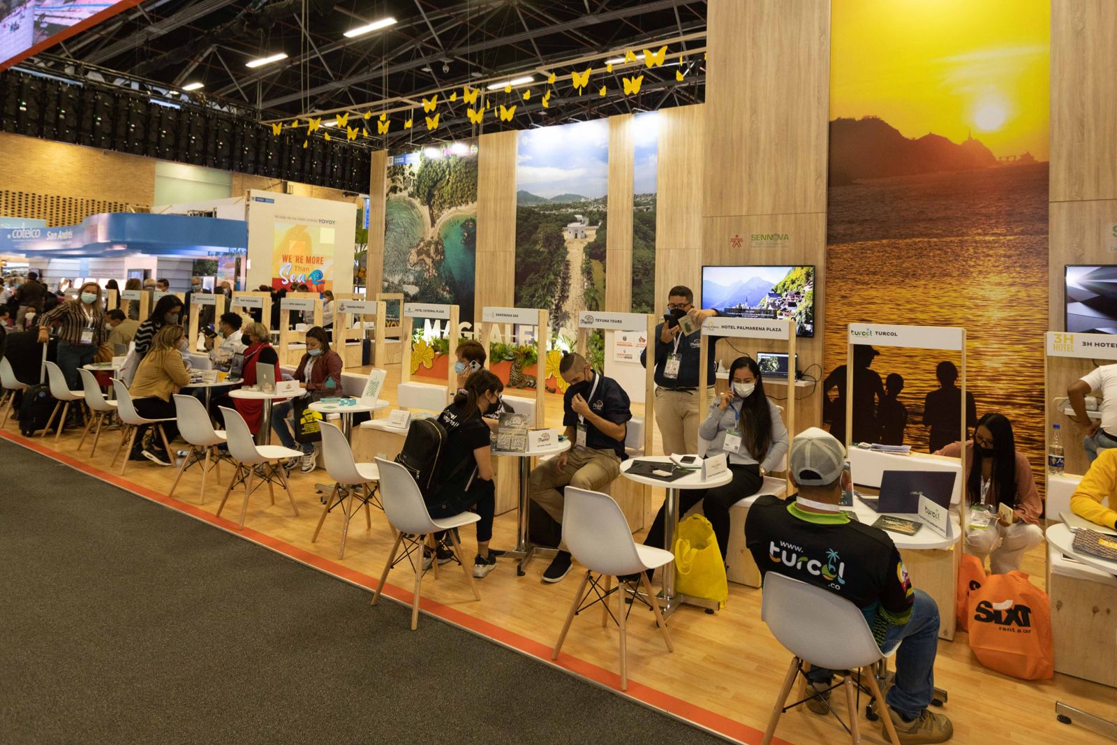 El espacio del Ministerio también acercará la oferta institucional de sus patrimonios autónomos, Fontur, ProColombia, Innpulsa y Colombia Productiva, a los actores del sector. Cada entidad tendrá un punto de atención al público.