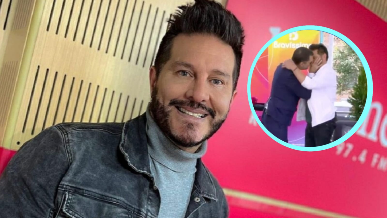 Video: Marcelo Cezán y Rafa Taibo se ‘besaron’ en pleno programa en vivo