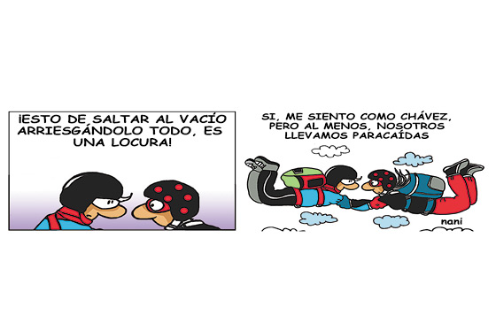 Chávez sin paracaídas