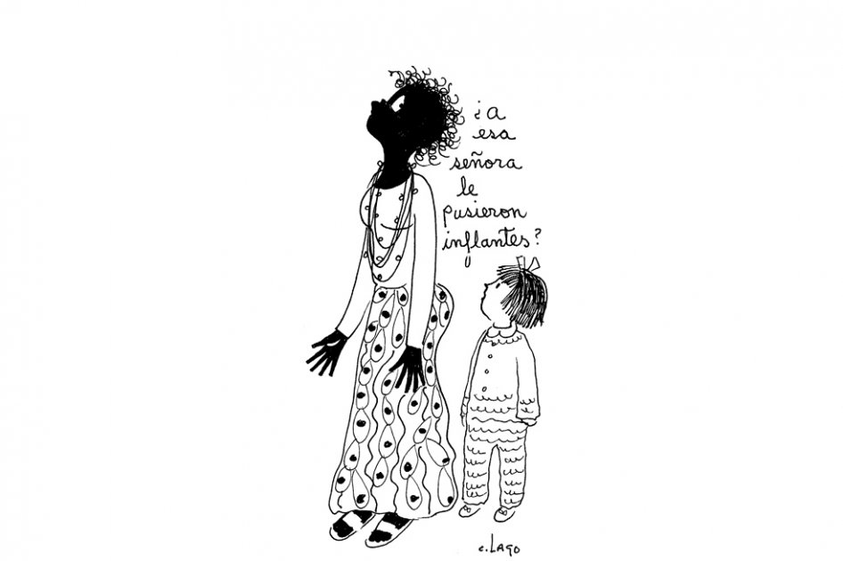 A esa señora…