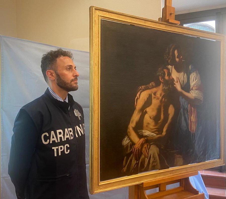 Policía italiana detuvo la venta de un cuadro de Artemisia Gentileschi