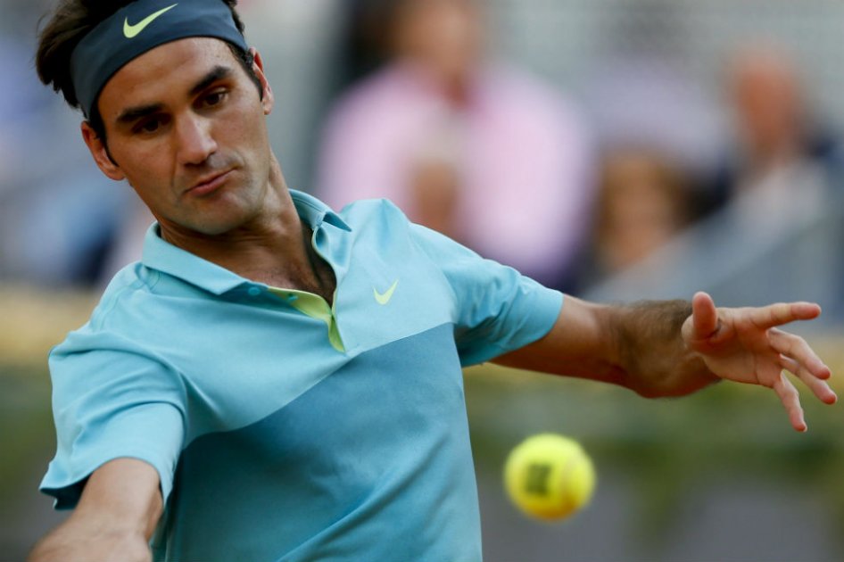 Roger Federer eliminado del Masters 1000 de Madrid. Foto: AFP
