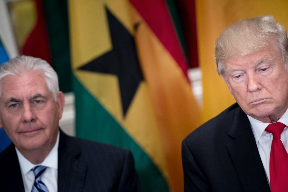 Tillerson a punto de salir del Departamento de Estado