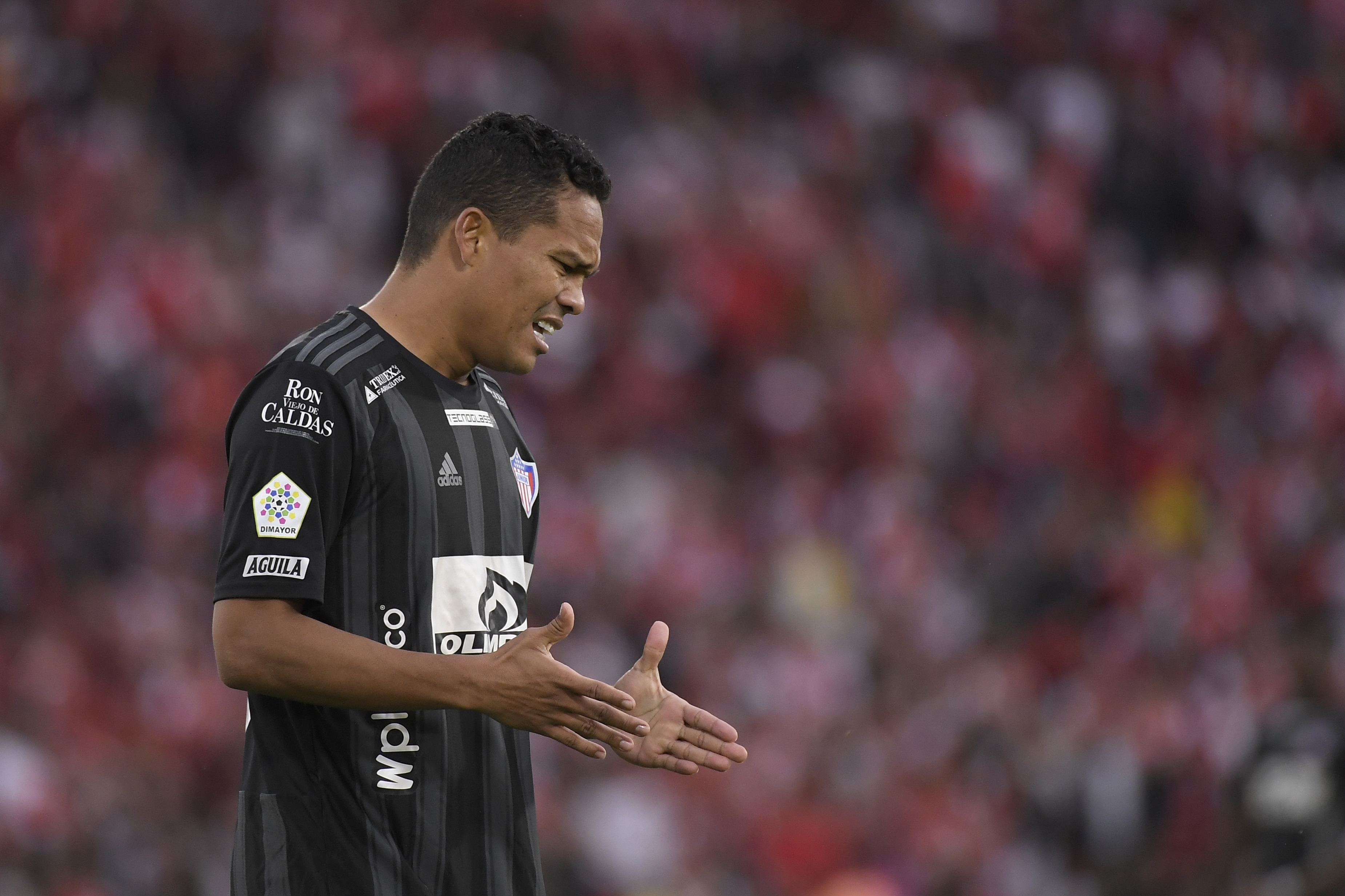 Futbolista colombiano, delantero de Junior en el partido ante Santa Fe por la tercera fecha de los cuadrangulares del grupo A de la Liga Betplay 2022-II.