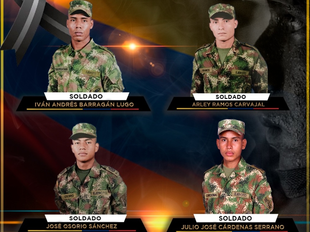 Ataque del Clan del Golfo deja cuatro soldados muertos en Antioquia