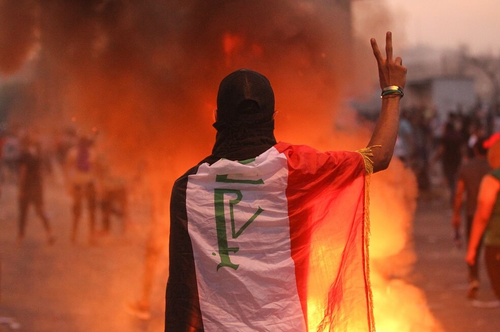 Decretan toque de queda en Bagdad tras protestas