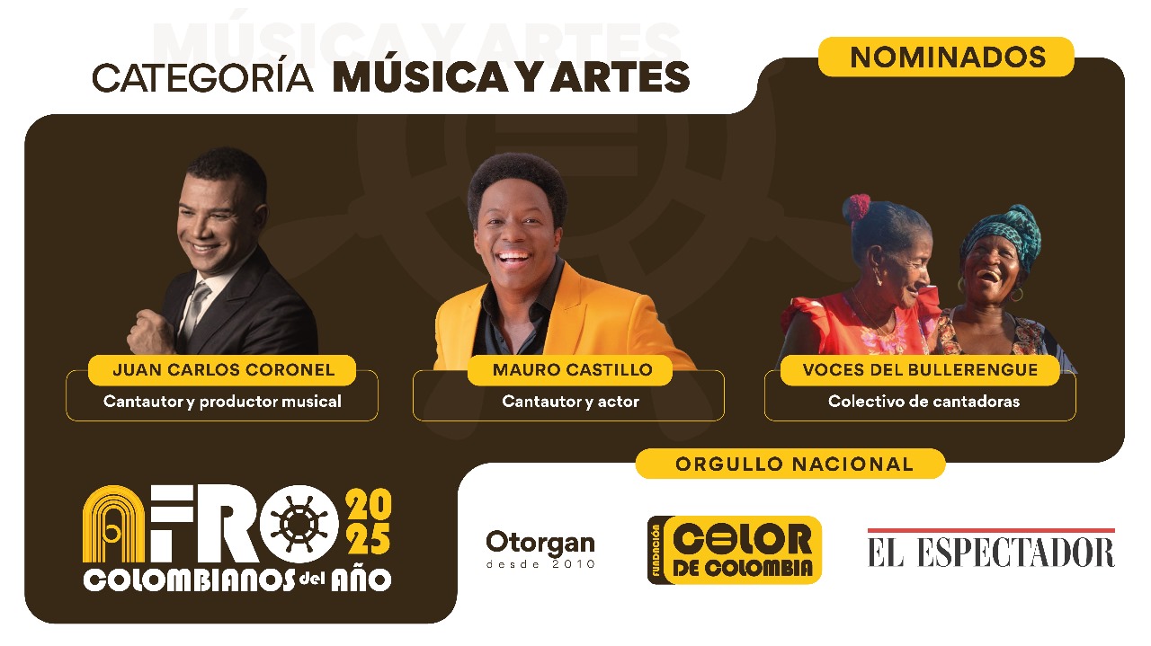 Nominados en la categoría Música y Artes.