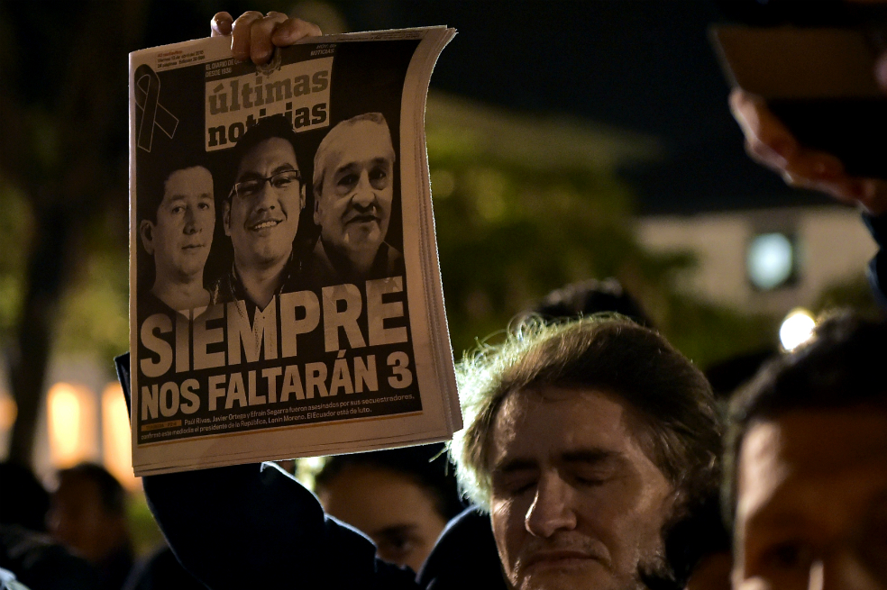 Ecuador protesta por manejo de información precipitada sobre caso de periodistas desde Colombia