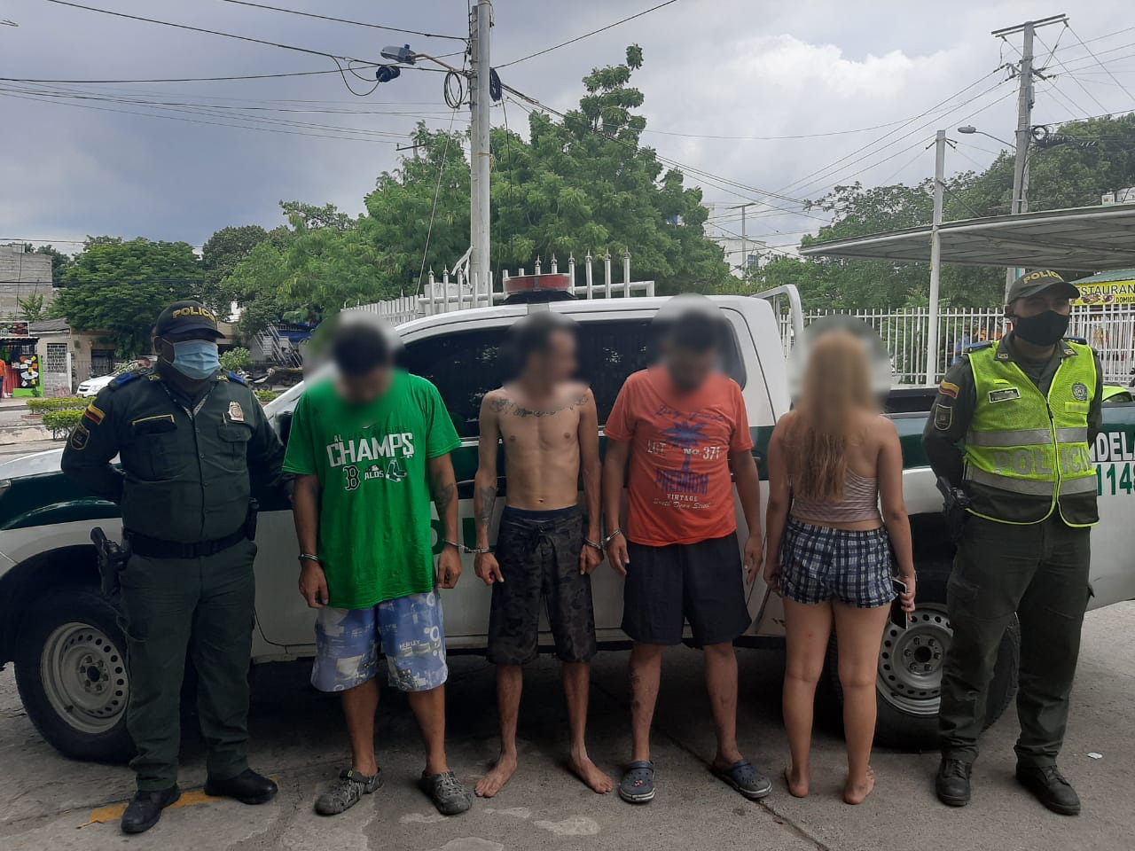 Capturan cuatro personas por incendio