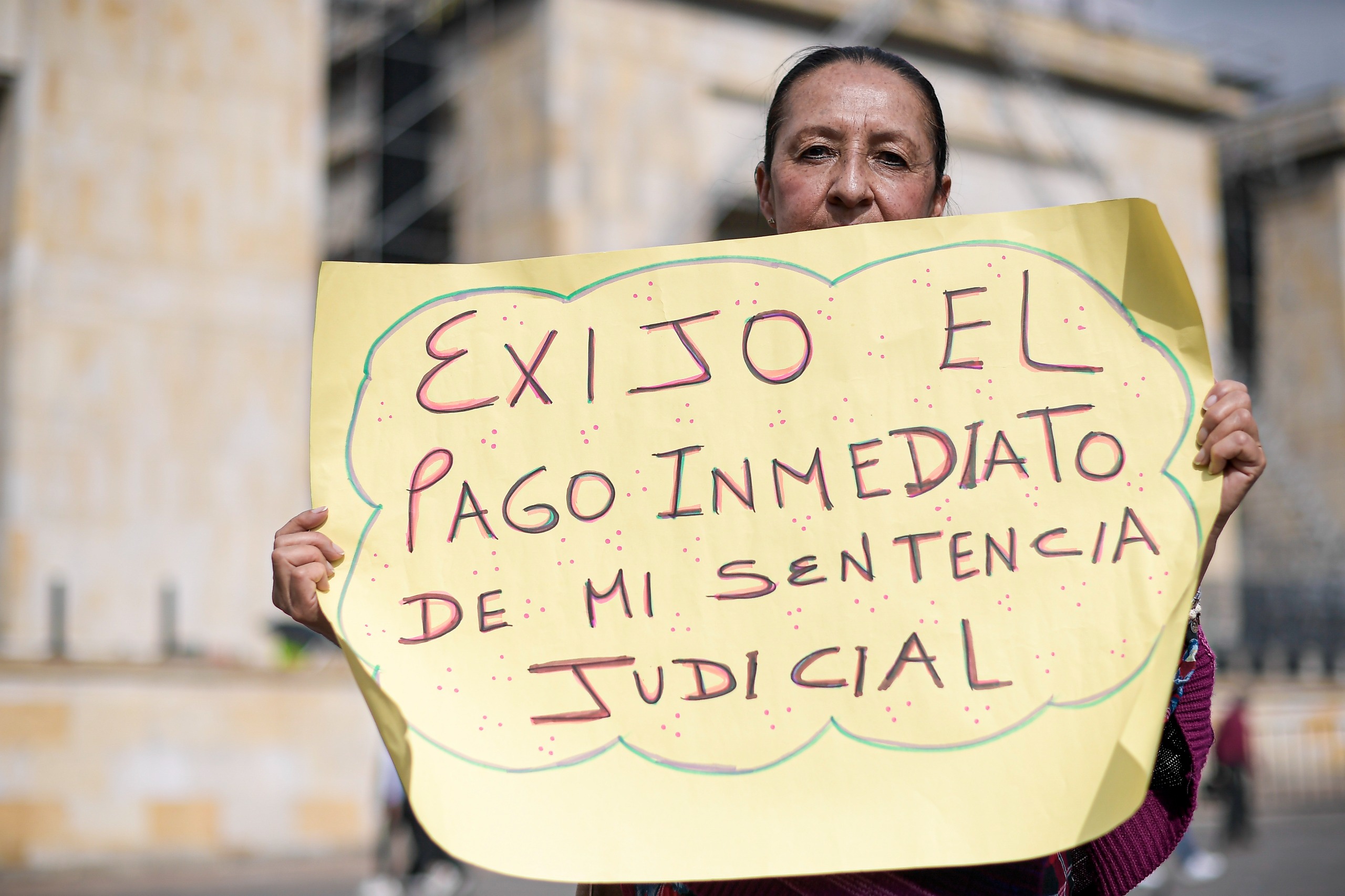 Excontratistas de la salud exigen el pago de sus sentencias laborales.