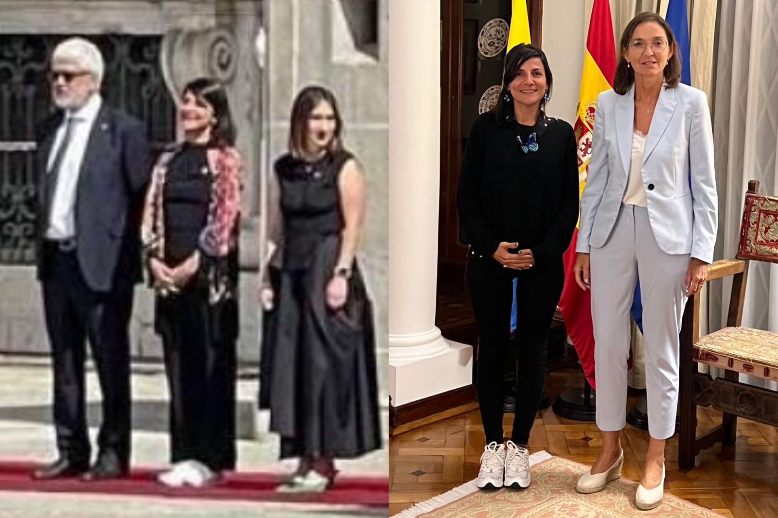 “Es mi decisión” Irene Vélez sobre críticas por usar tenis ante reyes de España