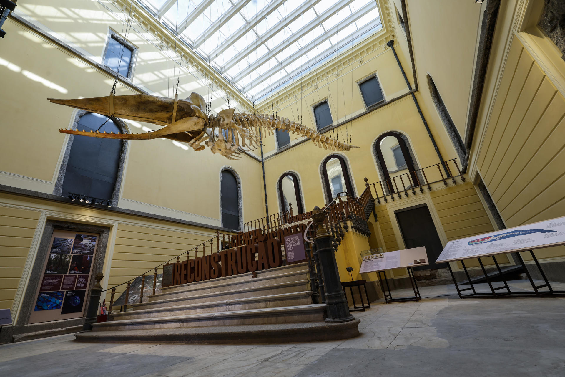 El Museo Nacional de Brasil reabre parcialmente siete años después del incendio