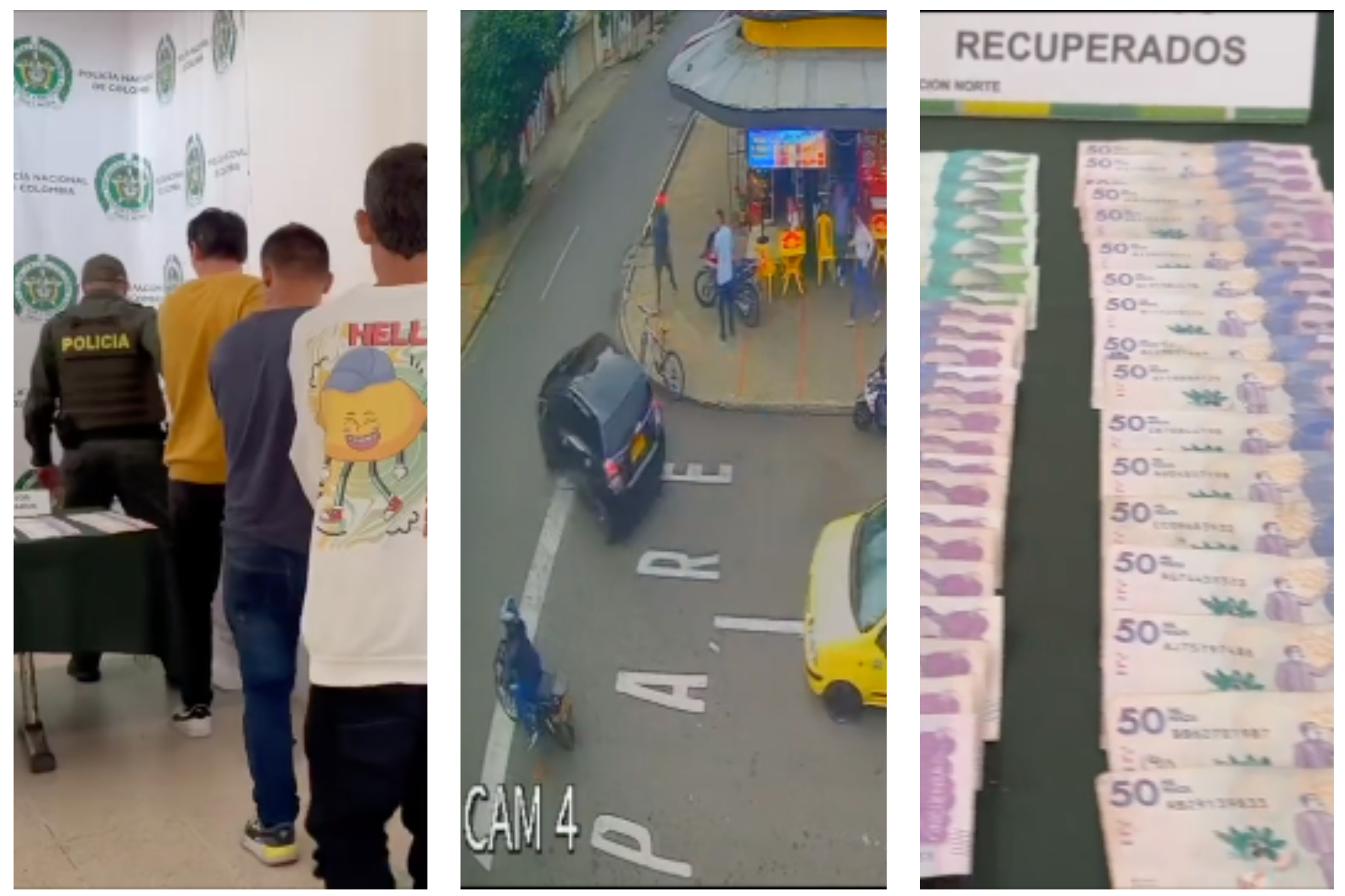 Como de película: así fue la persecución a fleteros en el centro de Bucaramanga