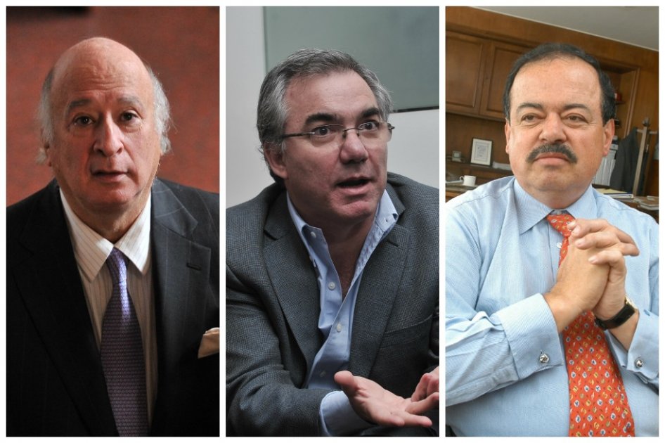 Los exministros Sabas Pretelt, Diego Palacio y el exsecretario Alberto Velásquez.