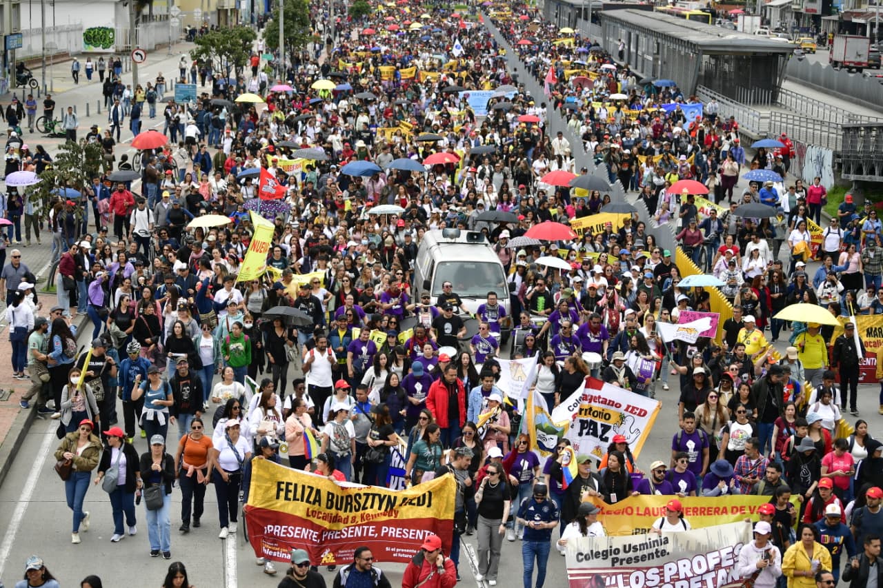 ¿Habrá marchas en Bogotá? Consulte la agenda y las vías que podrían verse afectadas