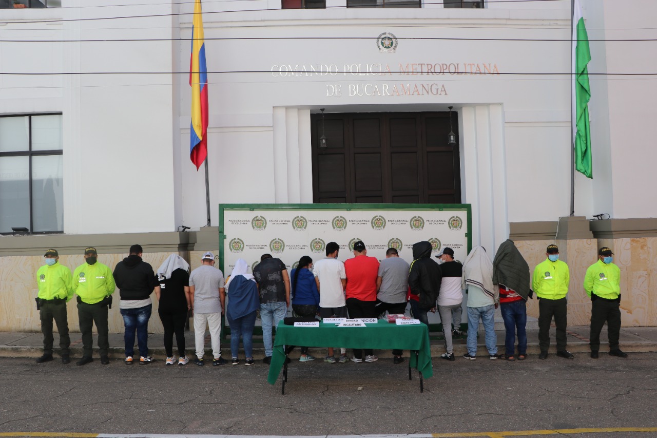 Cayó la banda ‘Los del Sur’, dedicada al microtráfico en Bucaramanga