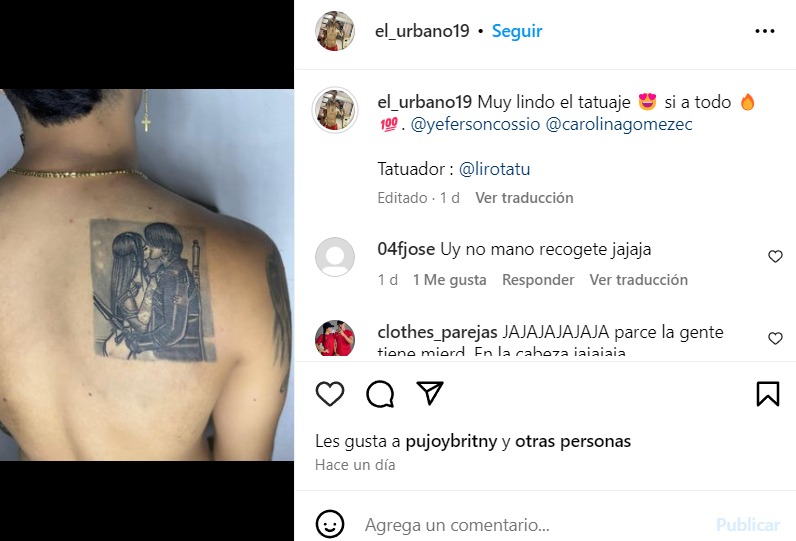 Fanático de Yeferson Cossio se tatuó la cara del creador de contenido. Así quedó