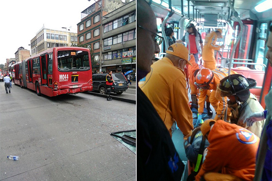 Accidente de Transmilenio deja más de 10 personas heridas
