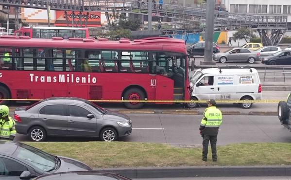 Murió conductora que manejaba en contravía en carril exclusivo de TransMilenio