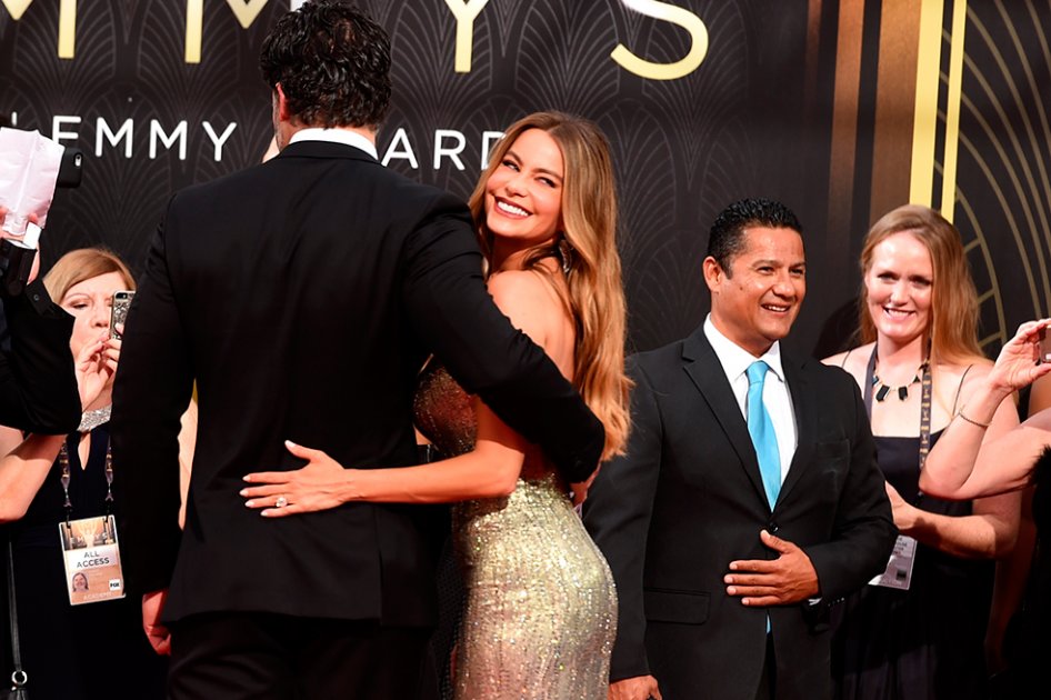 Joe Manganiello y Sofía Vergara. / AFP