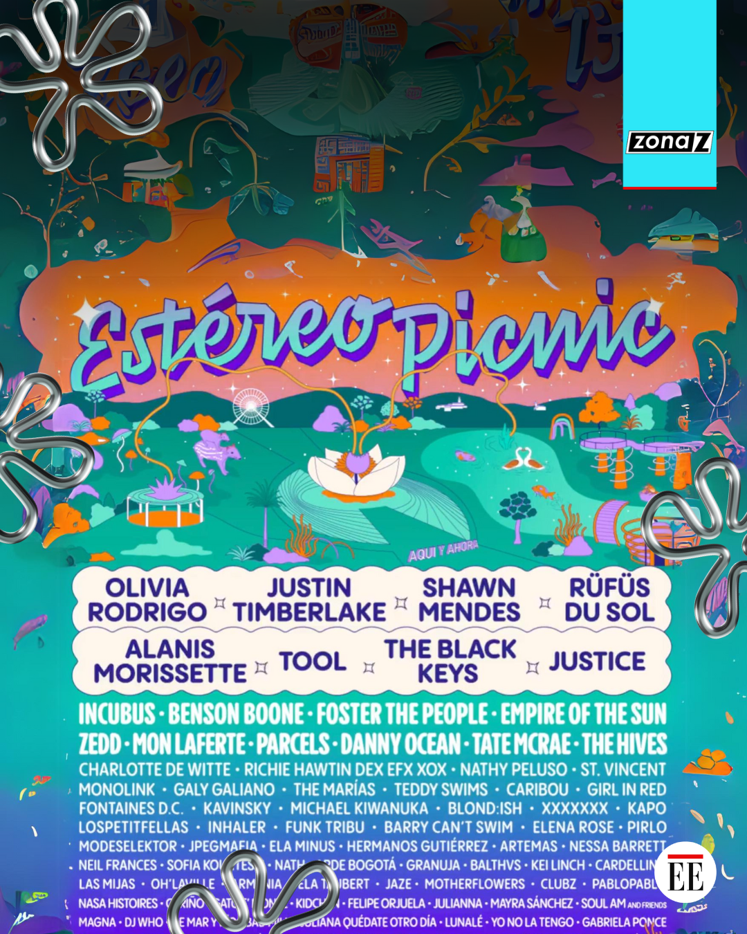 Horarios del Estéreo Picnic 2025: lineup y programación por días
