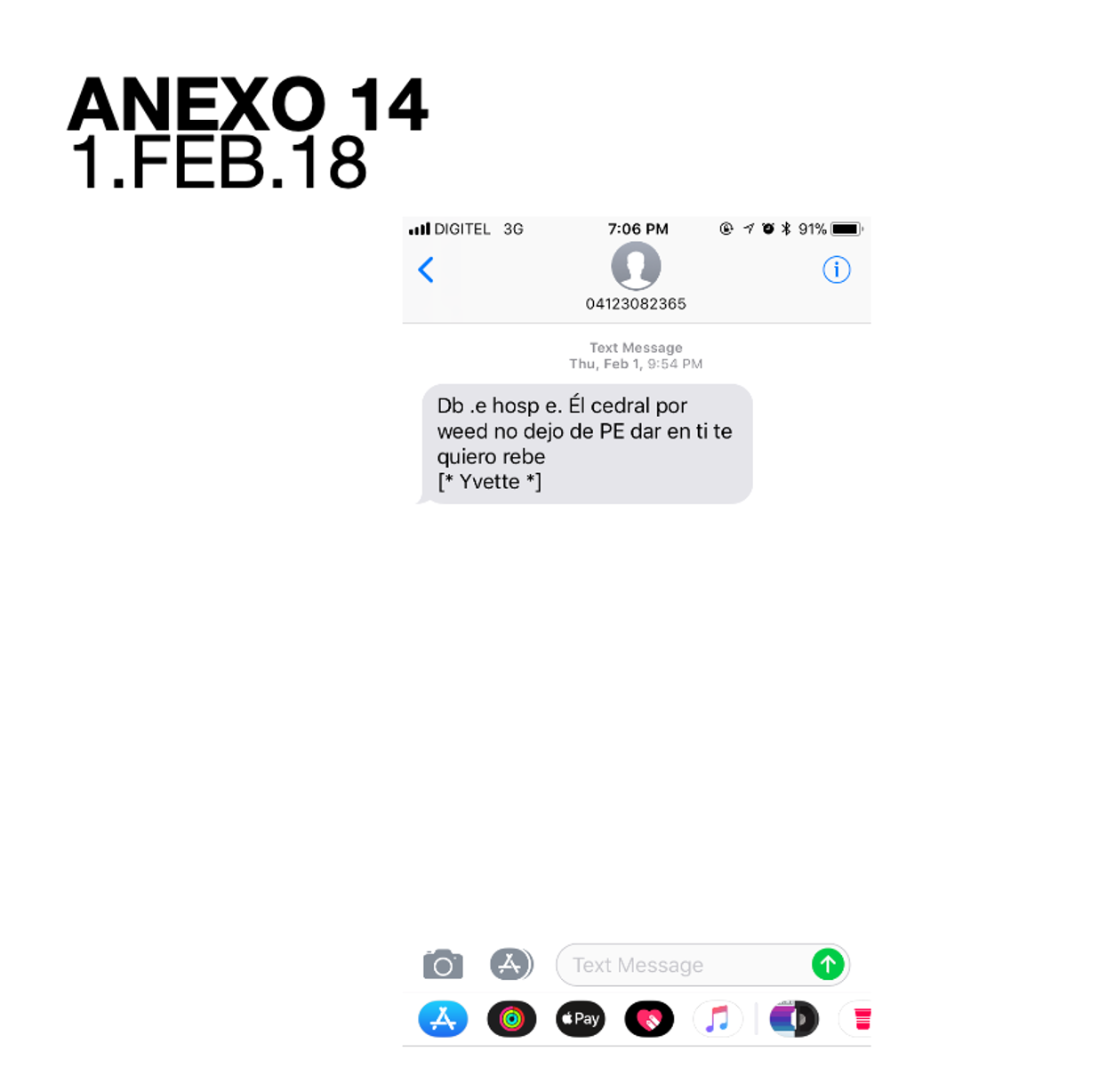 Desde los teléfonos celulares de los enfermeros, García continuaba enviando mensajes a sus víctimas.