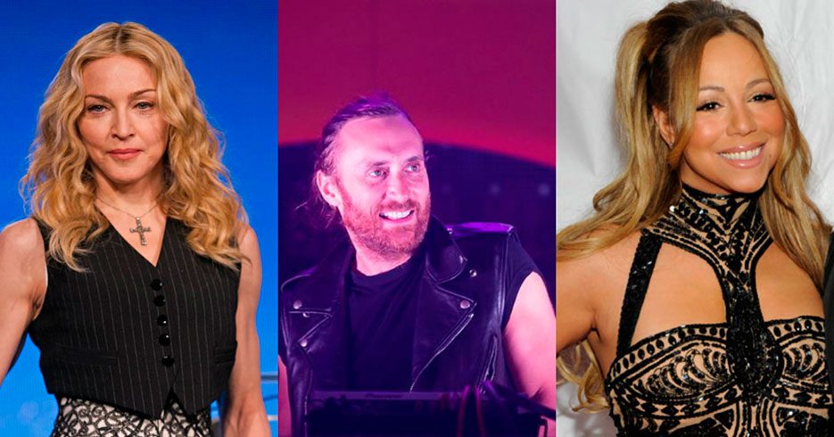 Madonna, David Guetta y Mariah Carey se unen al club de los solteros