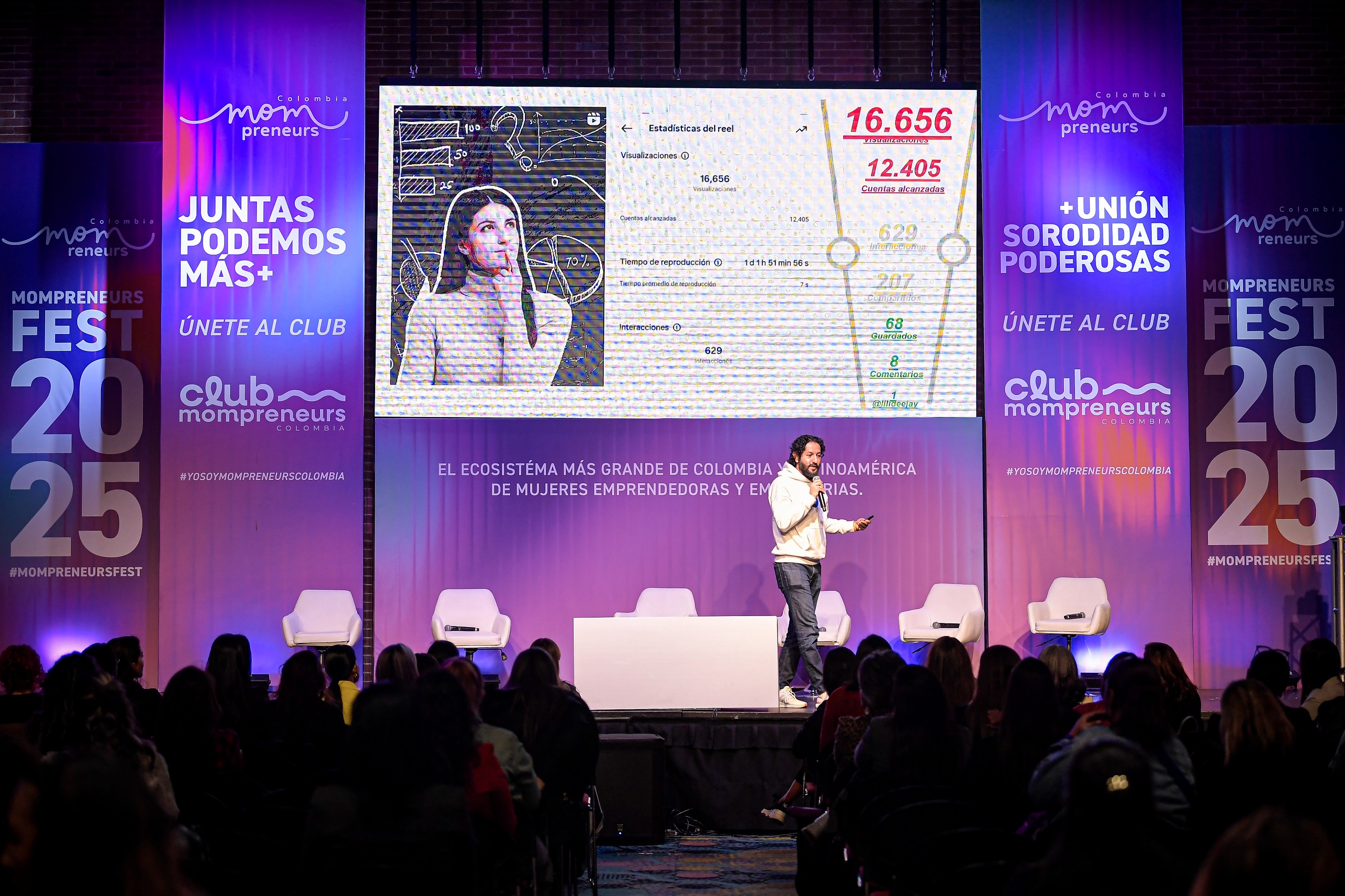 Edwin Bohórquez Aya, de El Espectador, en el Mompreneurs Fest 2025.