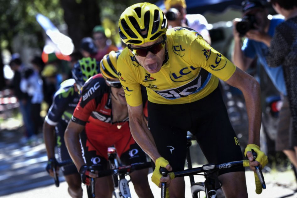 Chris Froome líder del equipo SKY. Foto: AFP