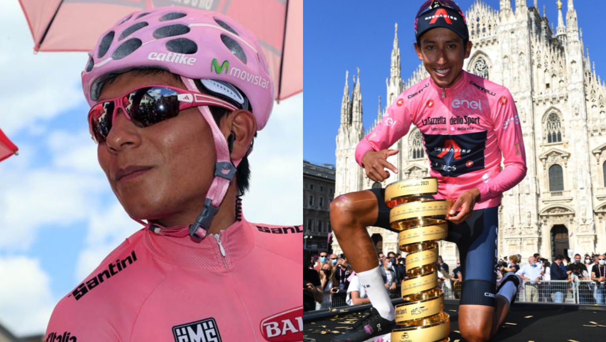 De Nairo Quintana a Egan Bernal: los títulos de Colombia en el Giro de Italia