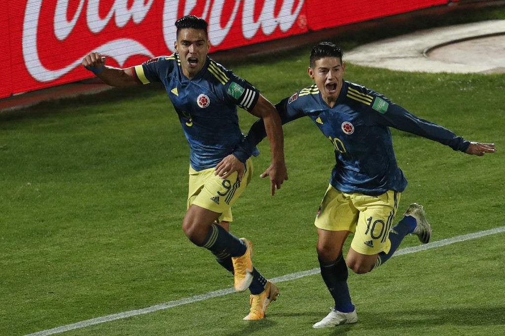 Colombia rescató un punto en Santiago: empató 2-2 con Chile