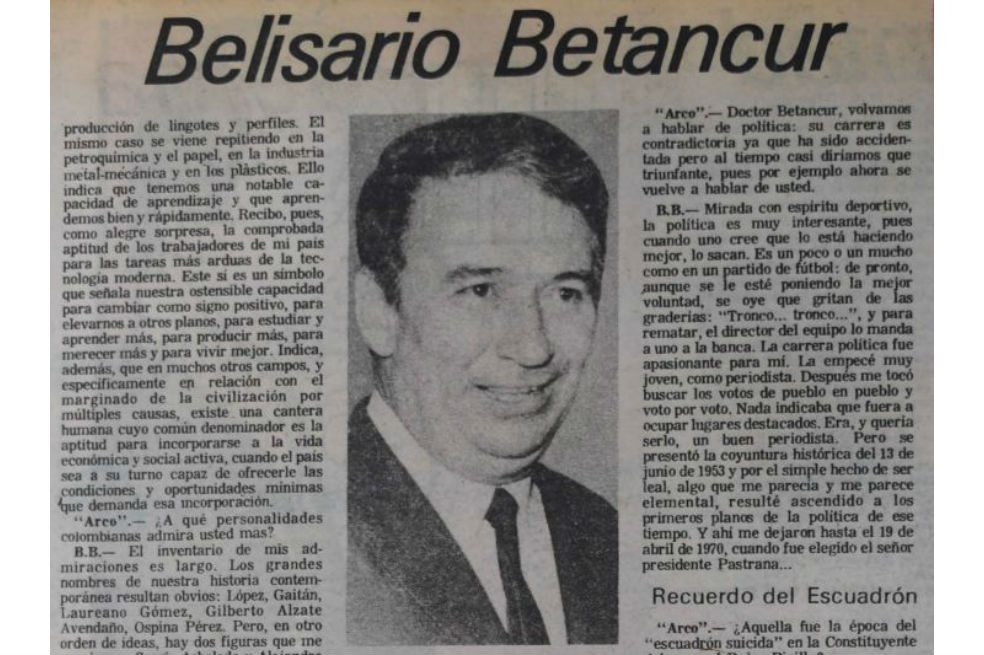 Belisario Betancur: un colombiano de buena voluntad