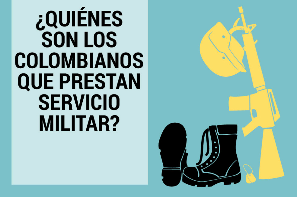 ¿Quiénes son los colombianos que prestan servicio militar?