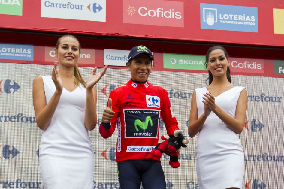 Nairo Quintana, lider del Movistar Team. Foto: AFP