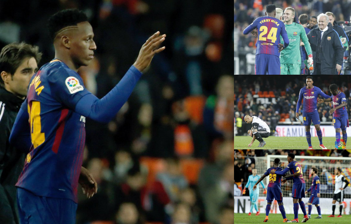Humildad en estado puro: las palabras de Yerry Mina tras debutar con el Barcelona