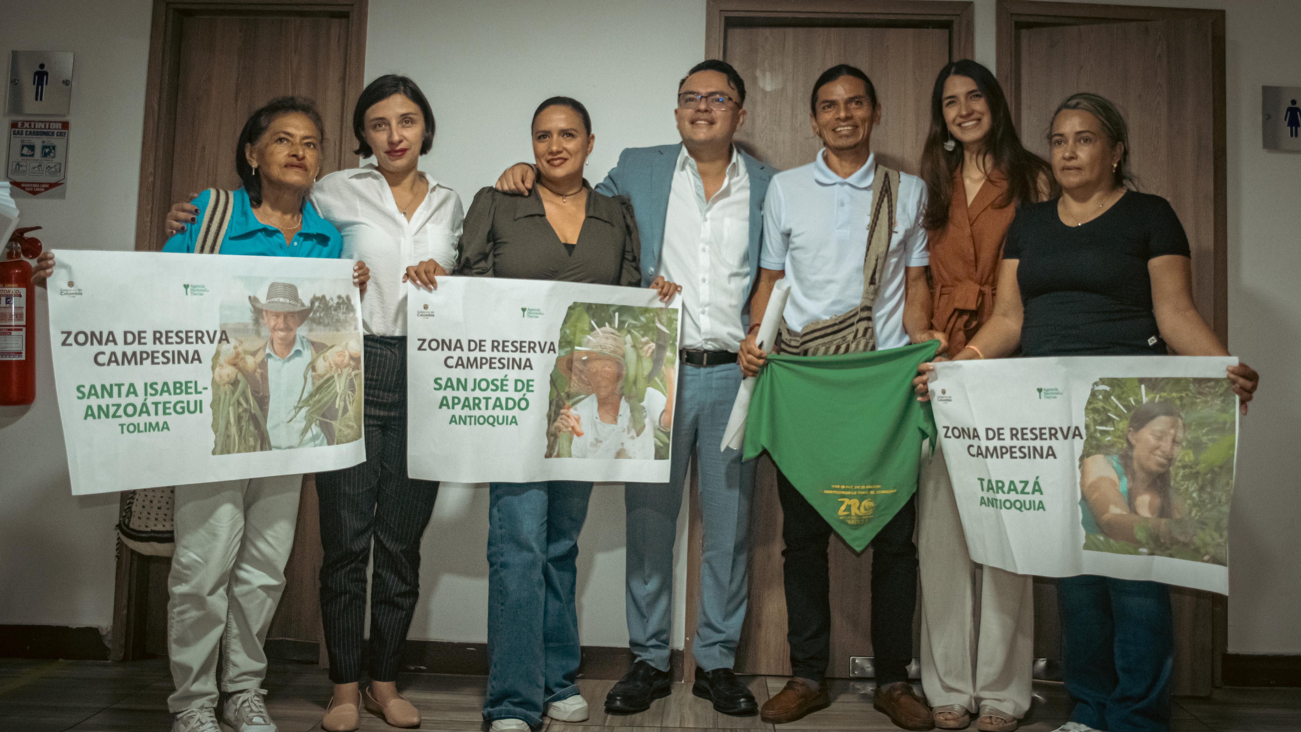 Agencia Nacional de Tierras aprueba cuatro Zonas de Reserva Campesina