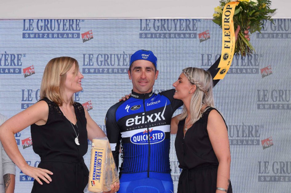 Fernando Gaviria llegó segundo en el esprint de la cuarta etapa de la Vuelta a Suiza
