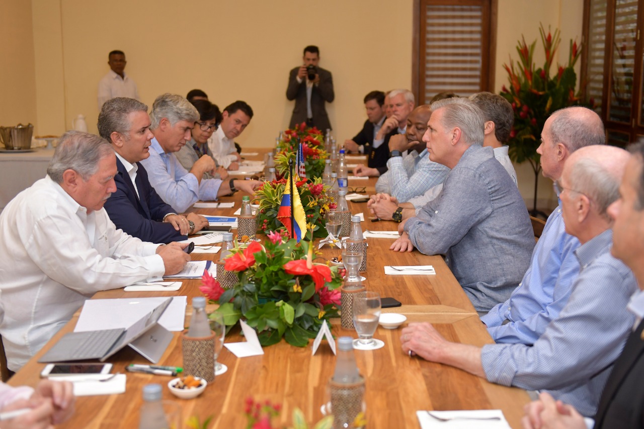 Drogas y Venezuela, los temas de la reunión de Duque con congresistas de Estados Unidos