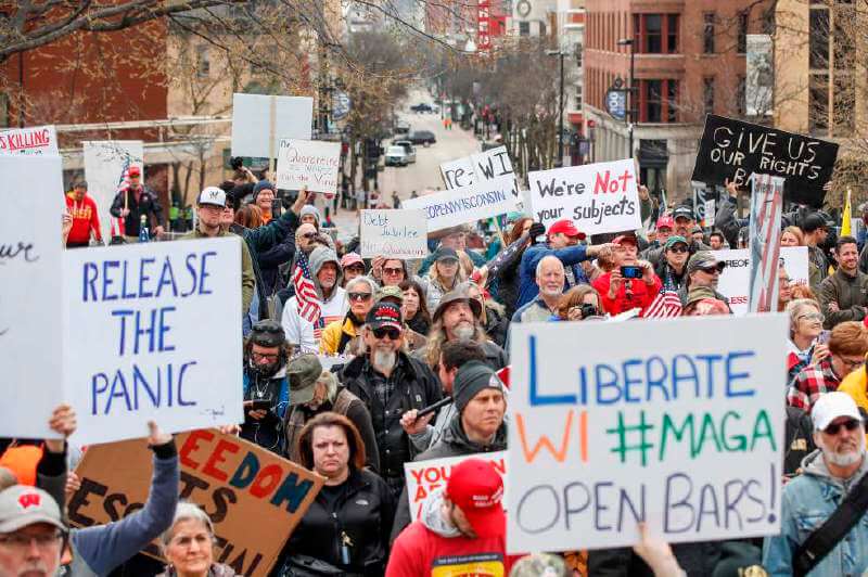 Protestas contra la cuarentena, el debate entre la salud y la libertad