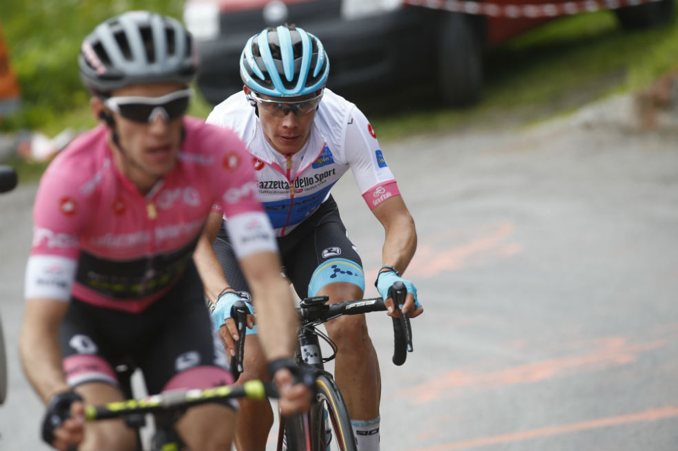 Miguel Ángel López se metió en el top-5 del Giro de Italia