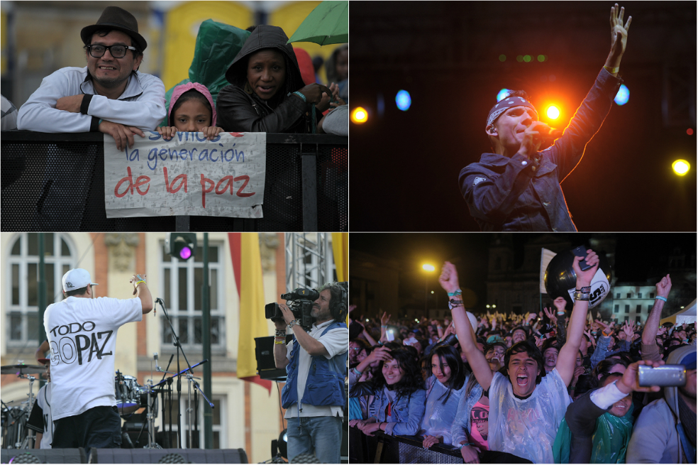 Así fue “La guerra del amor”, el concierto por la paz en Bogotá