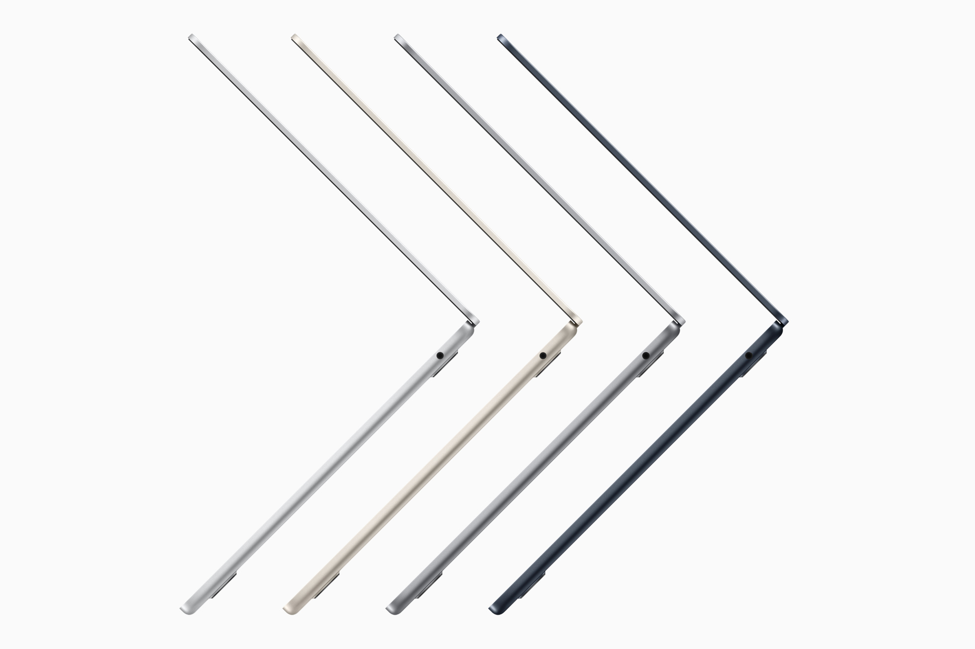 Imagen de la nueva generación de Macbook Air, el computador portátil más pequeño y ligero de Apple.