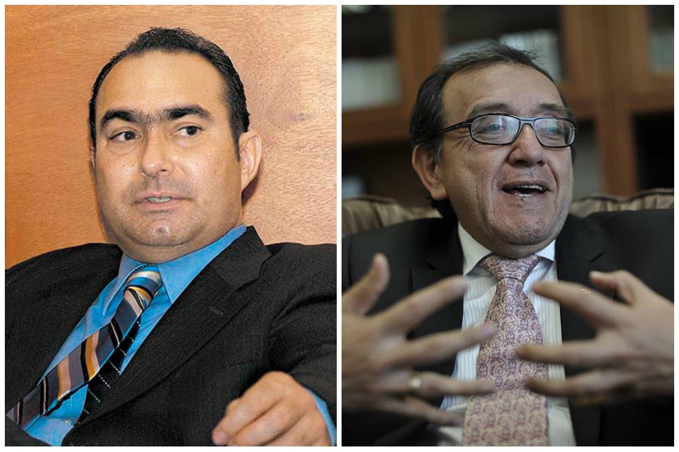 Los magistrados Jorge Ignacio Pretelt y Luis Ernesto Vargas Silva. /Archivo